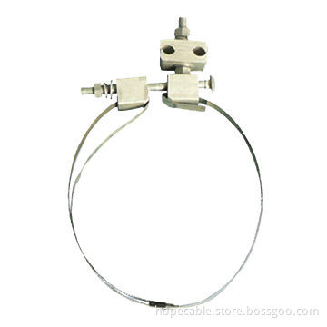 Rubber/Metal Downlead clamp for OPGW/ADSS for power line fitting, for tower/pole use.
